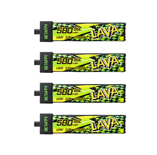 Аккумулятор LAVA II 1S LiHV 95C Betafpv  увеличенная ёмкость 580mAh высокая мощность для FPV дронов LV580 фото