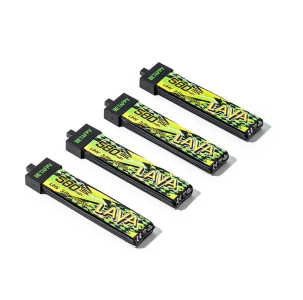 Аккумулятор LAVA II 1S LiHV 95C Betafpv  увеличенная ёмкость 580mAh высокая мощность для FPV дронов LV580 фото